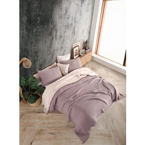 Destiny Hometex 4 Katlı Multi Muslin  Pamuk Battal Boy Yatak Örtüsü 240x260 Cm Battal Boy