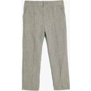 Chino Pantolon Cep Detaylı Dar Kesim