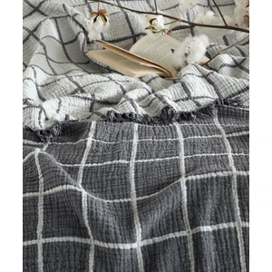 Destiny Hometex 4 Katlı Multi Muslin %100 Pamuk Battal Boy Yatak Örtüsü 240X260 cm Battal Boy