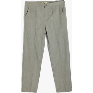 Chino Pantolon Cep Detaylı Dar Kesim