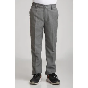 Erkek Likralı Kumaş Esnek Beli Lastikli Cepli Okul Pantolonu