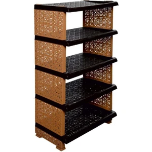 Kitchen Line Plastik Raddan 5 Raflı Ayakkabılık