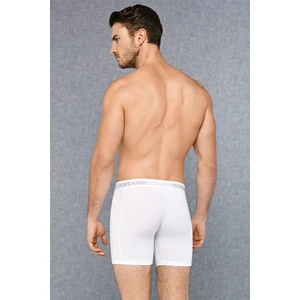 Erkek Modal Çizgili Beyaz Normal Paça Boxer C0T8N7O1