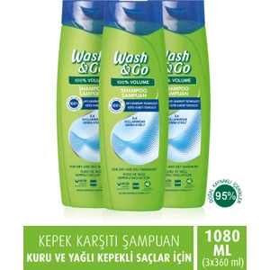 Wash & Go Wash&go Kepek Karşıtı Şampuan 360 ml X3 Adet