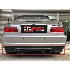 Bmw E46 M3 Arka Tampon Difüzör Fiberglass Boyasız