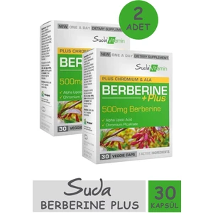 Suda Vitamin Berberine Plus 30 Kapsül 2 Adet