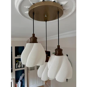Limon 3Design Luminaura Şık ve Modern Tasarım 3'lü Sarkıt Avize