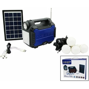 Begin Power Solar Enerji El Feneri Radyo Bluetooth Mp3 Powerbank 4 Ampul Kamp Aydınlatma
