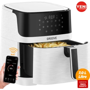 Max XXL 7L 1800W WiFi Smart Airfryer Air Fryer Yağsız Sıcak Hava Fritözü Beyaz