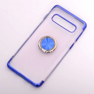 Galaxy S10E Kılıf Zore Gess Kenarları Renkli Yüzük Aparatlı Kılıf