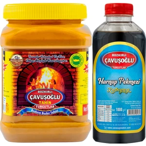 Bozkırlı Çavuşoğlu Çavuşoğlu Tahin Kepeksiz 930 gr + Çavuşoğlu Keçiboynuzu Pekmezi 1000 gr