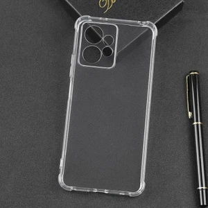 Xiaomi Redmi Note 12 4g Uyumlu Şeffaf Silikon Kılıf Darbe Önleyici Köşe ve Kamera Korumalı Yüksek Koruma