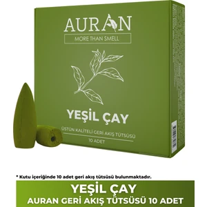 Yeşil Çay Kokulu Geri Akış Tütsüsü konik Tütsü Green Tea Backflow Incense Cones 10 Adet