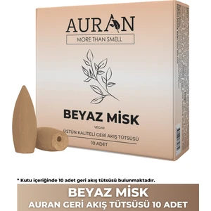 Beyaz Misk  Kokulu Geri Akış Tütsüsü konik Tütsü White Musk Backflow Incense Cones 10 Adet