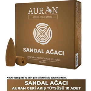 Sandal Ağacı Kokulu Geri Akış Tütsüsü konik Tütsü Sandal Wood Backflow Incense Cones 10 Adet