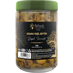 Nilbağ Zeytinyağları Ayvalık Izgara Yeşil Zeytin 1kg.