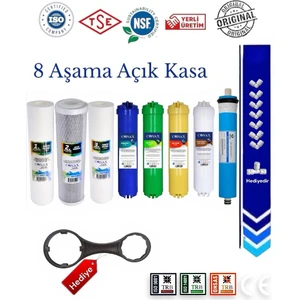 Gold ve Tüm Açık Kasalara Uyumlu 8 Aşama (ORJİNAL YENİ SERİ) Benc Membranlı, Anahtar ve Dirsek Hediyeli
