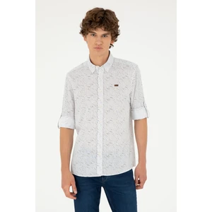 U.S. Polo Assn. Erkek Taş Gömlek Desenli 50288660-VR049