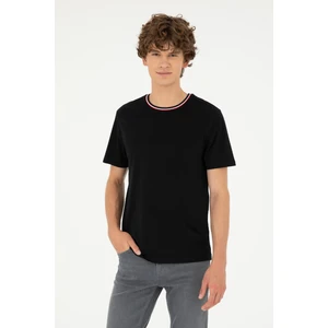 U.S. Polo Assn. Erkek Siyah Tişört 50294289-VR046