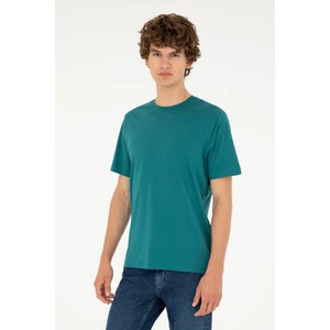 U.S. Polo Assn. Erkek Koyu Yeşil Tişört Basic 50294224-VR101
