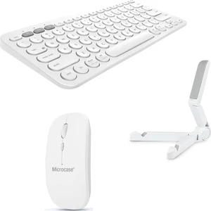 Huawei Matepad 11.5 S Tablet Için Bluetooth Klavye + Mouse + Tablet Standı - AL4514 Beyaz