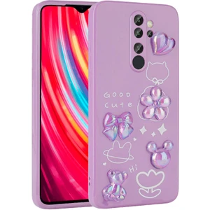 Xiaomi Redmi Note 8 Pro Kılıf Kabartma Figürlü Parlak Toys Silikon Kapak