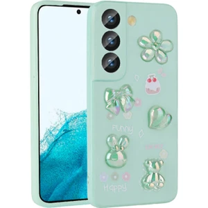Samsung Galaxy S21 Fe Kılıf Kabartma Figürlü Parlak Toys Silikon Kapak