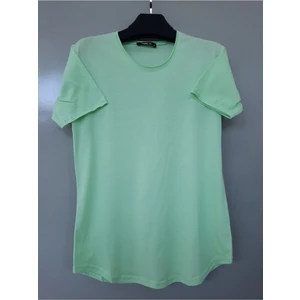 Tarz Cool Erkek Koyu Cool Yeşili Pis Yaka Salaş T-Shirt