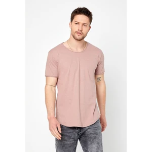 Tarz Cool Erkek Kahve Pis Yaka Salaş T-Shirt