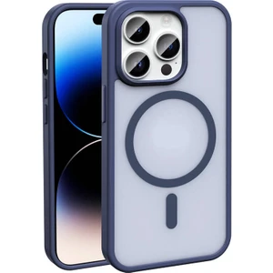 Apple iPhone 14 Pro Max Kılıf Magsafe Şarj Özellikli Mat Arka Yüzey Sio Kapak