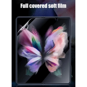 Samsung Galaxy Z Fold 6 Uyumlu 2 Ön 1 Arka Body Şeffaf Ultra Koruyucu Nano Jelatin