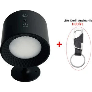 LED Rgb Çift Taraflı Şarjlı Kumandalı Duvar Aplik Aydınlatması Siyah