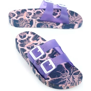 Kadın Yazlık Iki Toka Rahat Taban Havuz Plaj Günlük Terlik