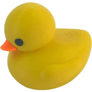 3D Minik Sevimli Yüzen Ördek Model Oyuncak - Sarı