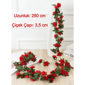 Ekozi Home Yapay Gül Sarmaşık Çiçek 250 Cm