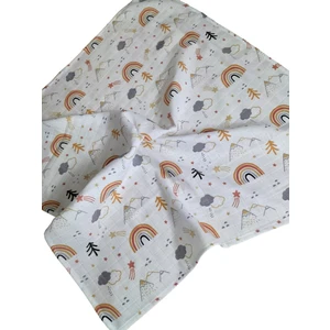 Tetra Rosa 1 Adet Çok Amaçlı 80 x 75 cm Müslin Örtü 1 Adet Müslin Ağız Mendili