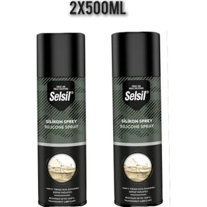 Şeffaf Silikon Sprey Yağlayıcı Su İticili Yüksek Isıya Dayanıklı 2×500 ml