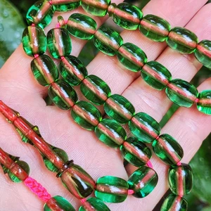 Vip Kehribar 9X11 mm Şeffaf Delim Su Yeşili Katalin Tesbih - Ergin Baran Necef