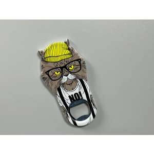 Metal Mıknatıslı Desenli Şişe Açacağı