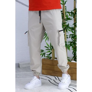 Erkek Paraşüt Kumaş Kargo Jogger Pantalon 1