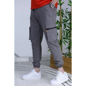 Erkek Paraşüt Kumaş Kargo Jogger Pantalon 1