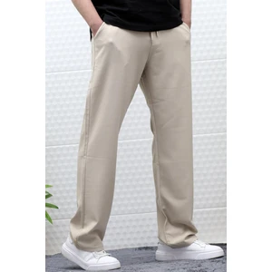 Erkek Yazlık Kumaş Baggy Beli Lastikli Pantolon