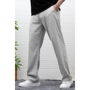 Erkek Yazlık Kumaş Baggy Beli Lastikli Pantolon
