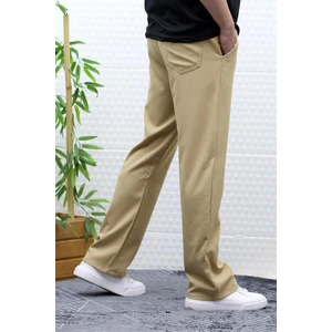 Erkek Yazlık Kumaş Baggy Beli Lastikli Pantolon