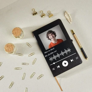 Kişiye Özel Spotify Barkod Tasarımlı Defter