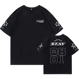 RBG Store Stray Kids 5-Star Pilot  Baskılı  Konser T-Shirt 2xl - Siyah
