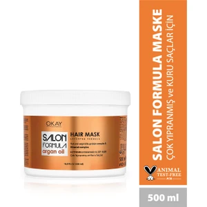 Salon Formula Argan Saç Maskesi 500ML (Çok Yıpranmış ve Kuru Saçlar Için)