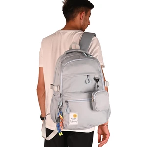 Young 51586 Unisex Geniş Hacimli Okul Sırt Çantası Gri