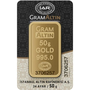 50 gr 24 Ayar Harem Altın Gram Külçe Altın