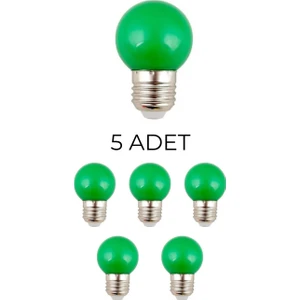 CT-4071 Gece Lambası Yeşil 1W E27 Duy - 5’li Paket